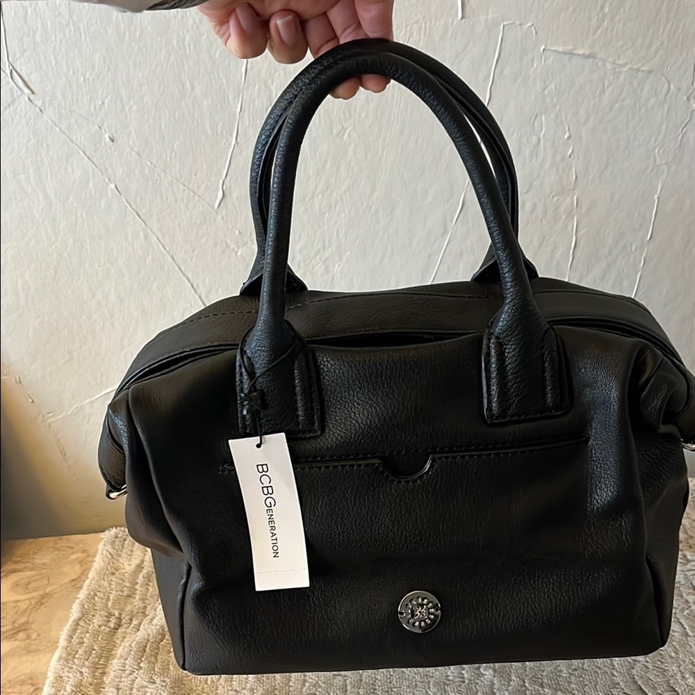 BCBG Black Leather Handbag
